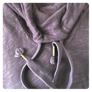 XCVI assymetrical hem funnel neck knit med tunic